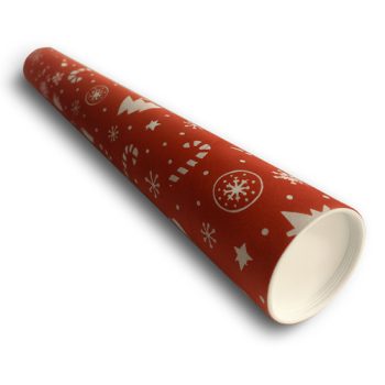 papírhenger díszcsomagolással-karácsonyi