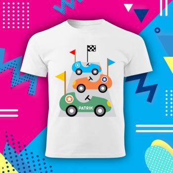 Póló gyerek "Autóverseny"