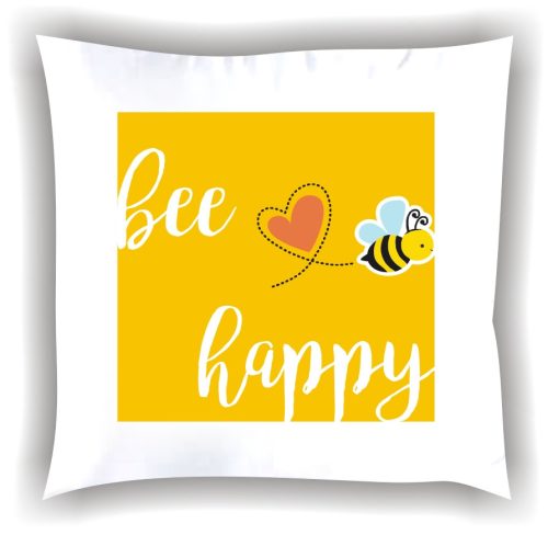 Párna "Bee happy" 001_Q