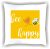 Párna "Bee happy" 001_Q