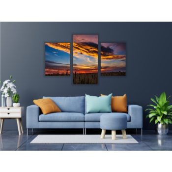 Vászonkép "Naplemente" 3 részes