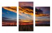 Vászonkép "Naplemente" 3 részes