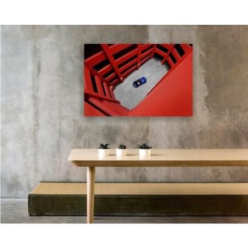 Vászonkép "Piros parkoló"