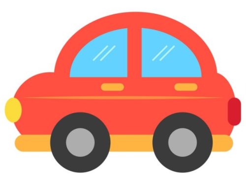 óvodai törölközőre kisauto jel