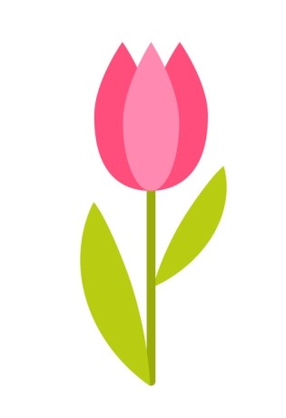 óvodai törölközőre tulipán jel