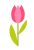 óvodai törölközőre tulipán jel