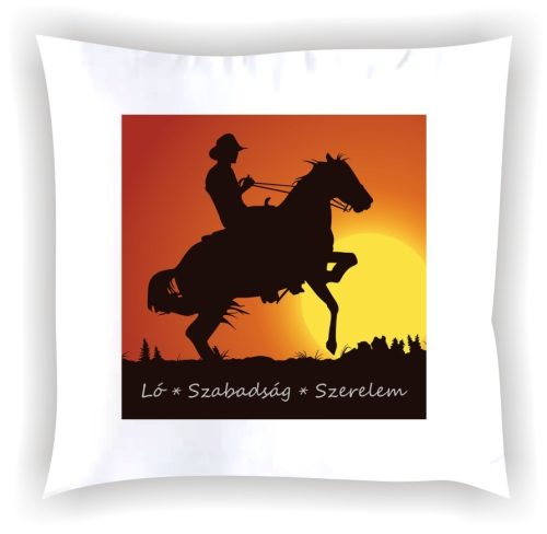 Párna "Ló * Szabadság * Szerelem" 002_T