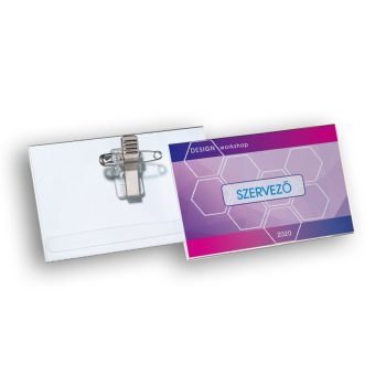 Névtábla, kitűző egyedi nyomattal